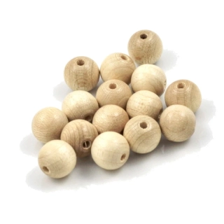 Korálky dřevěné SV dřevo pr. 10 mm – 15 ks