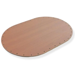 Oválné dno 25x17 cm tmavě hnědé – 1 ks