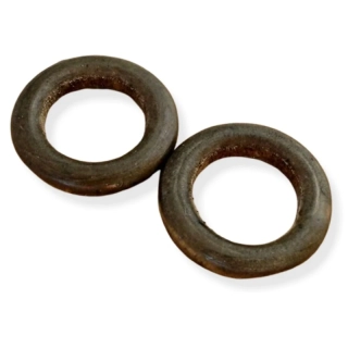 Dřevěné kroužky khaki 30mm – 2 ks