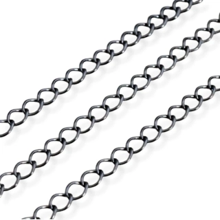 Řetízek adjustační gunmetal – 1 m