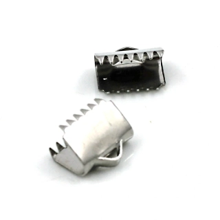 Koncovky na stuhu 10,5mm z nerezové oceli – 2 ks