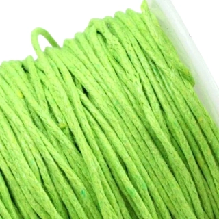 Bavlněná šňůrka 1 mm světle zelená – 5 m