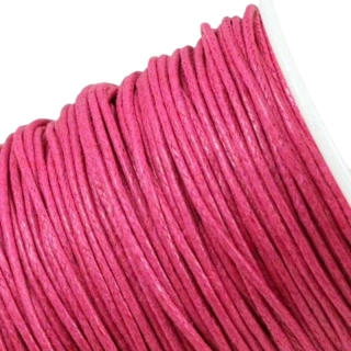 Bavlněná šňůrka 1 mm růžová sytá – 5 m