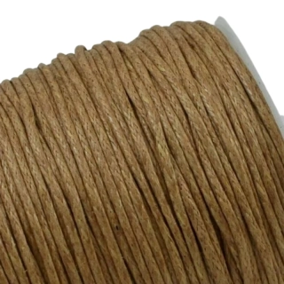 Bavlněná šňůrka 0,8 mm světle hnědá – 1 m