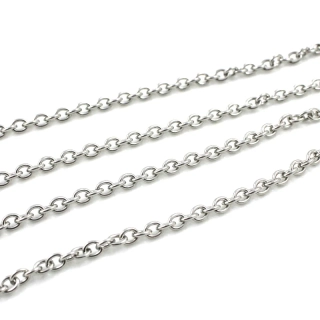 Řetízek z chirurgické oceli 4x3 mm – 1 m