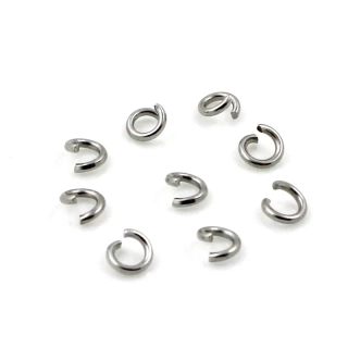 Spojovací kroužky 4/0,8 chirurgická ocel – 50 ks