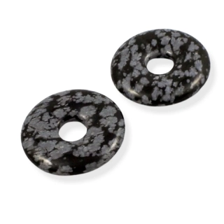 Obsidiánový donut s výrazným vločkováním – 1 ks