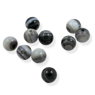 Kulička pruhovaného onyxu 6mm - 10 ks