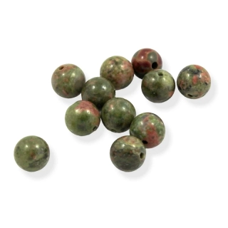 Kulička unakitu 6mm - 10 ks