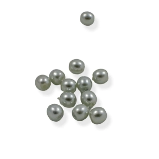 Voskové perle modrošedé 4mm – 36 ks