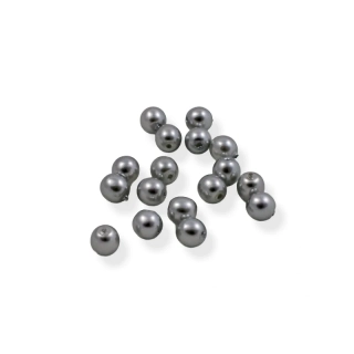 Voskové perle světle šedé 4mm – 30 ks