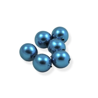 Voskové perle tyrkysové 6mm – 15 ks