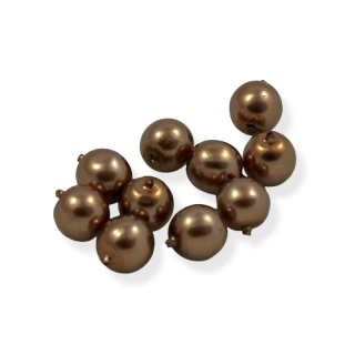 Voskové perle zlatá 6mm – 15 ks