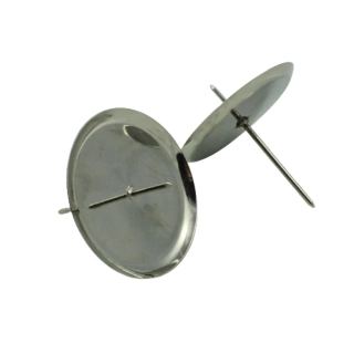 Bodce na svíčky 6cm stříbrné – 4 ks