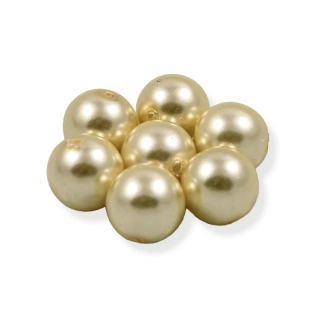 Voskové perle krémové 10mm – 10 ks