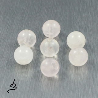 Růženínová kulička 6mm světlá - 10 ks