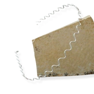 Čelenka do vlasů kovová vlnka stříbrná – 1 ks