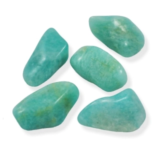 Amazonit extra tromlovaný – sada č. 10