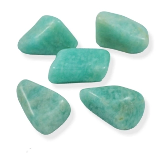 Amazonit extra tromlovaný – sada č. 12