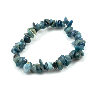 Apatit, vrtané zlomky – náramek