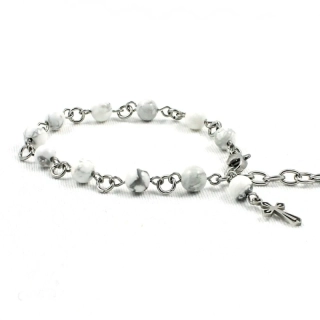 Náramek desátkový s magnezitem