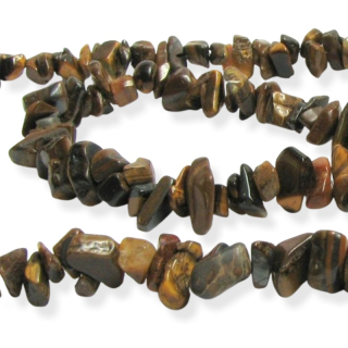 Tygří oko, vrtané zlomky – 20 cm návleku