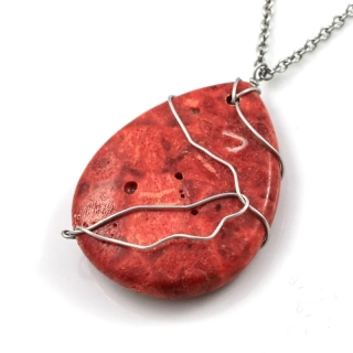 Náhrdelník Korálová kapka II. 