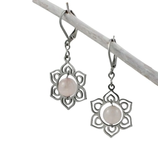 Růženín náušnice květinové