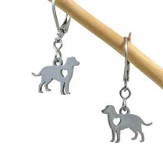 Náušnice Pejsci se srdcem