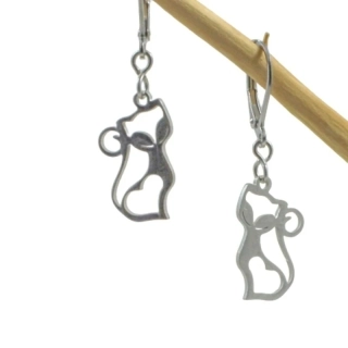 Náušnice Kočky filigránové