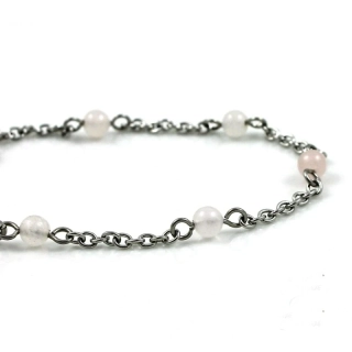 Náramek Řetízkový s růženínem