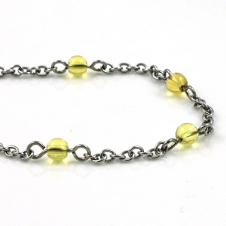 Náramek Řetízkový s citrínem