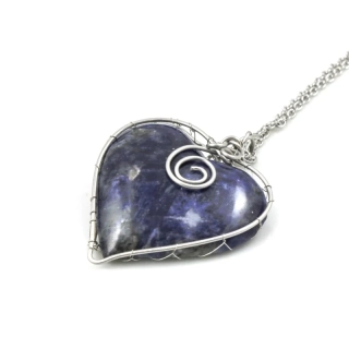 Náhrdelník Srdce modré