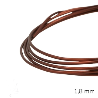 Měděný drát lakovaný 1,8 mm tmavý – 2 m
