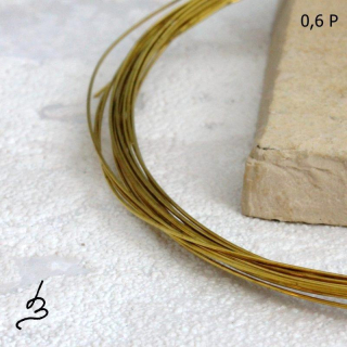 Mosazný drát 0,6 mm polotvrdý – 5 m