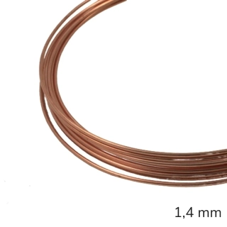 Měděný drát nelakovaný 1,4 mm – 3 m