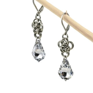 Náušnice Swarovski baroko Crystal s filigrány