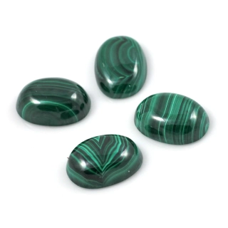 Malachit kabošon 18mm – 1 ks