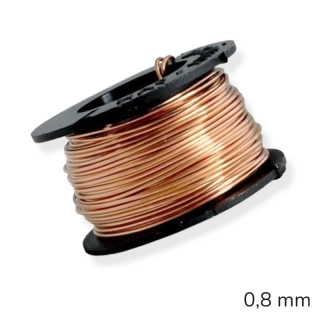 Měděný drát nelakovaný 0,8 mm – 8 m