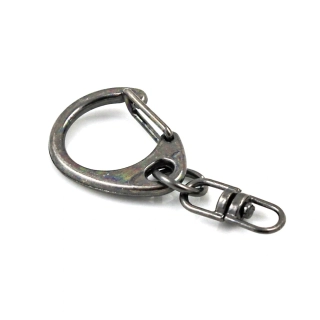 Karabinka na klíče gun metal – 1 ks