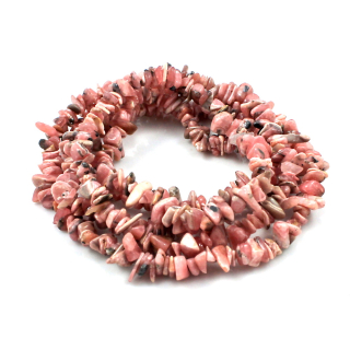 Rodochrozit, vrtané zlomky – 20 cm návleku