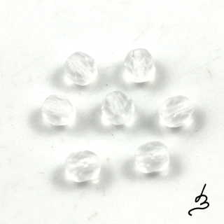 Broušené korálky 6mm frosty – 30 ks