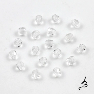 Broušené ohňovky 4mm čiré – 50 ks