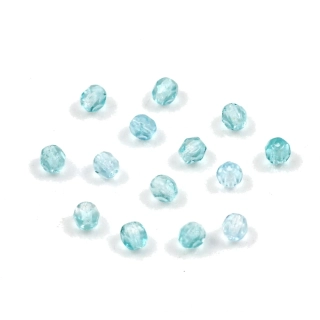 Broušené ohňovky 4mm modrozelené – 50 ks