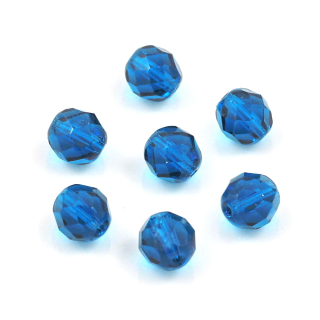Ohňovky korálky broušené 8mm petrolejové – 15 ks