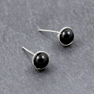 Náušnice pecky Turmalínová očka