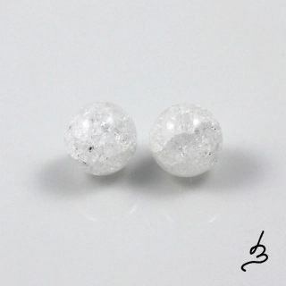 Praskaný křišťál korálky 10–11mm – 1 ks