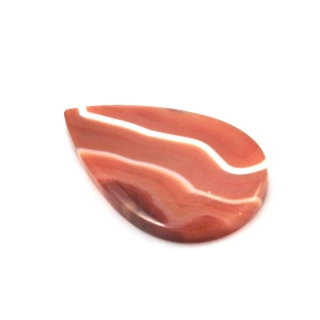Achát karneol kapka pruhovaná