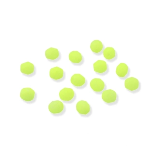 Broušené ohňovky 4mm neonově žluté – 40 ks