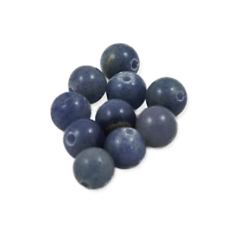 Korálek modrý křemen 6mm – 10 ks